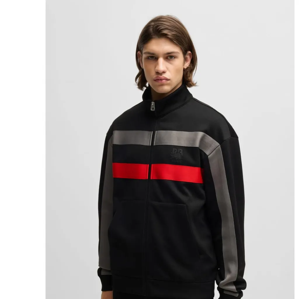 Sweatshirts*Hugo x Racing Bulls Racing Bulls Full-Zip Sweatshirt in Black