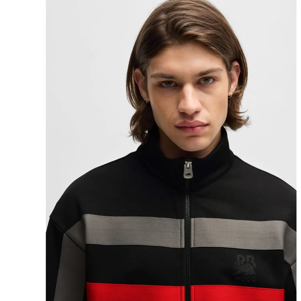 Sweatshirts*Hugo x Racing Bulls Racing Bulls Full-Zip Sweatshirt in Black
