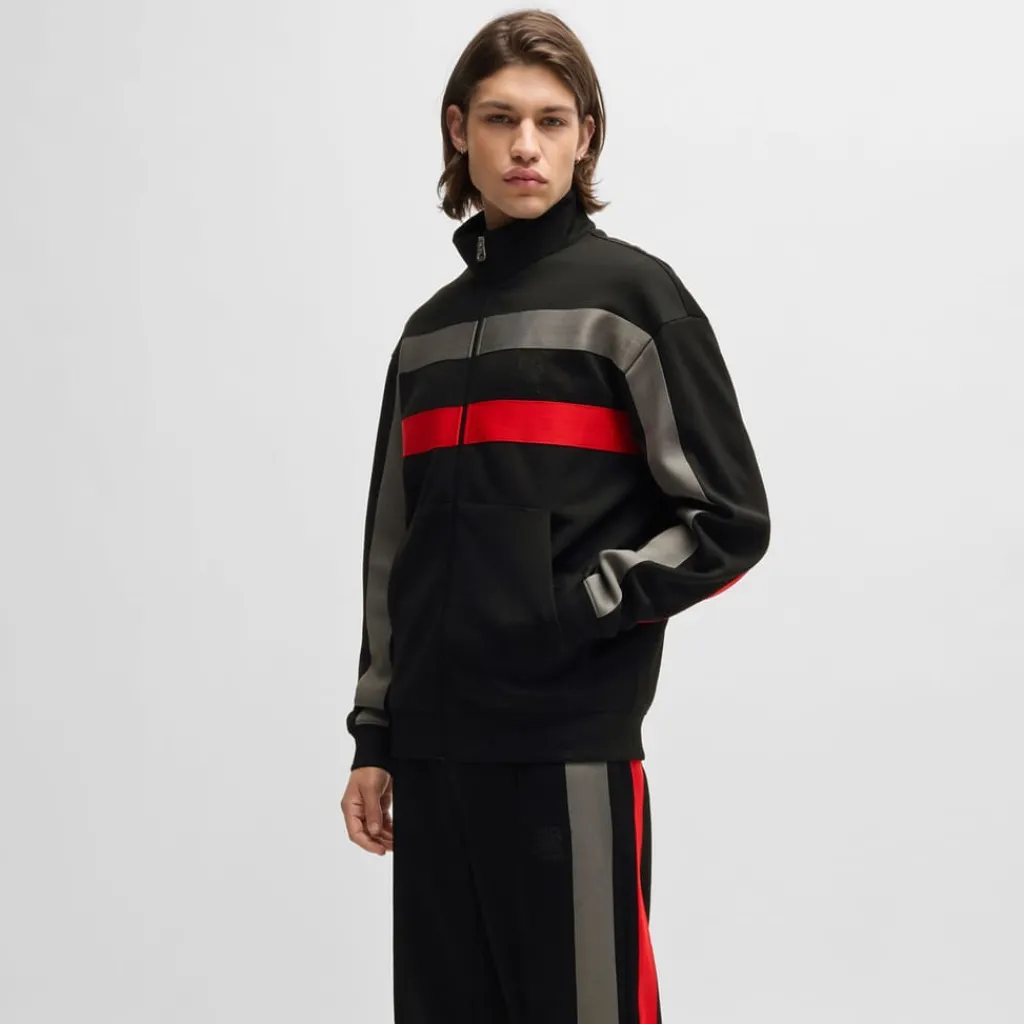 Sweatshirts*Hugo x Racing Bulls Racing Bulls Full-Zip Sweatshirt in Black