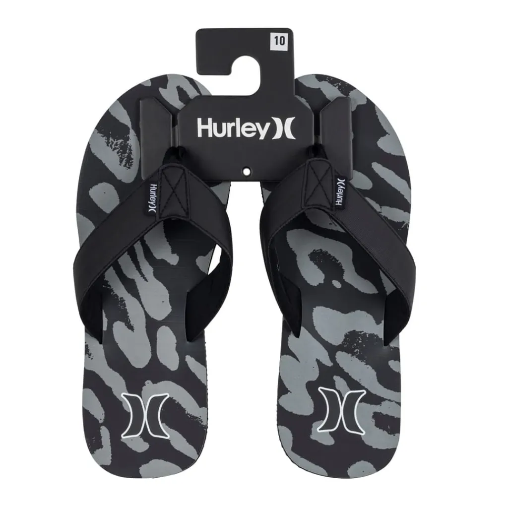 Beach Shoes*Hurley Layb Flip Flops in Black