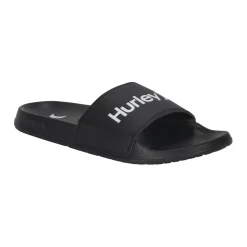 Beach Shoes*Hurley Tier Slide Sandals in Black
