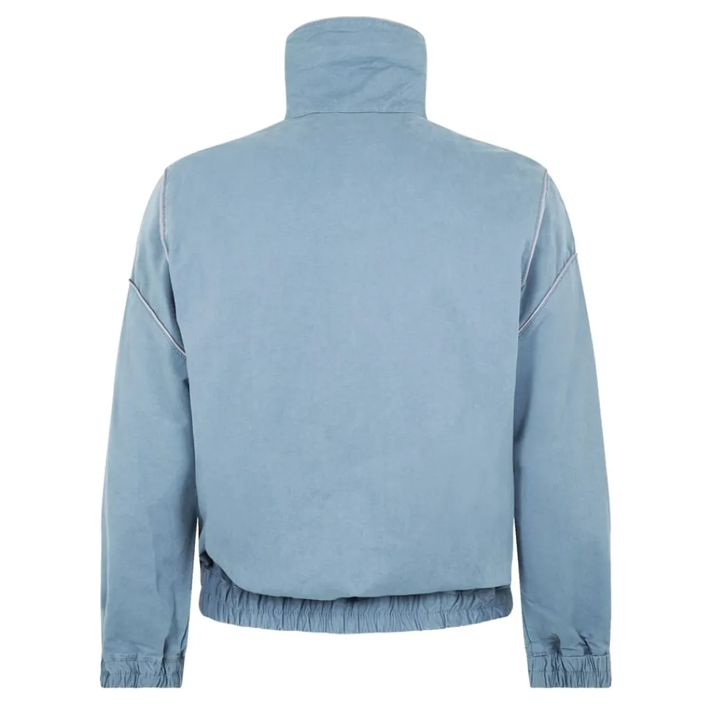Tracksuits*Icecream Regular Fit Mock Neck Athletic Sweatshirt in Blue