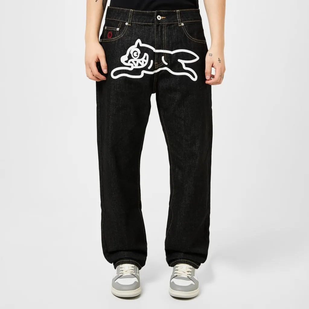 Jeans*Icecream Running Dog Denim Jeans in Black