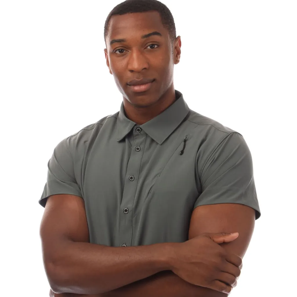 Shirts*Icepeak Brewster Short Sleeve Shirt in Green