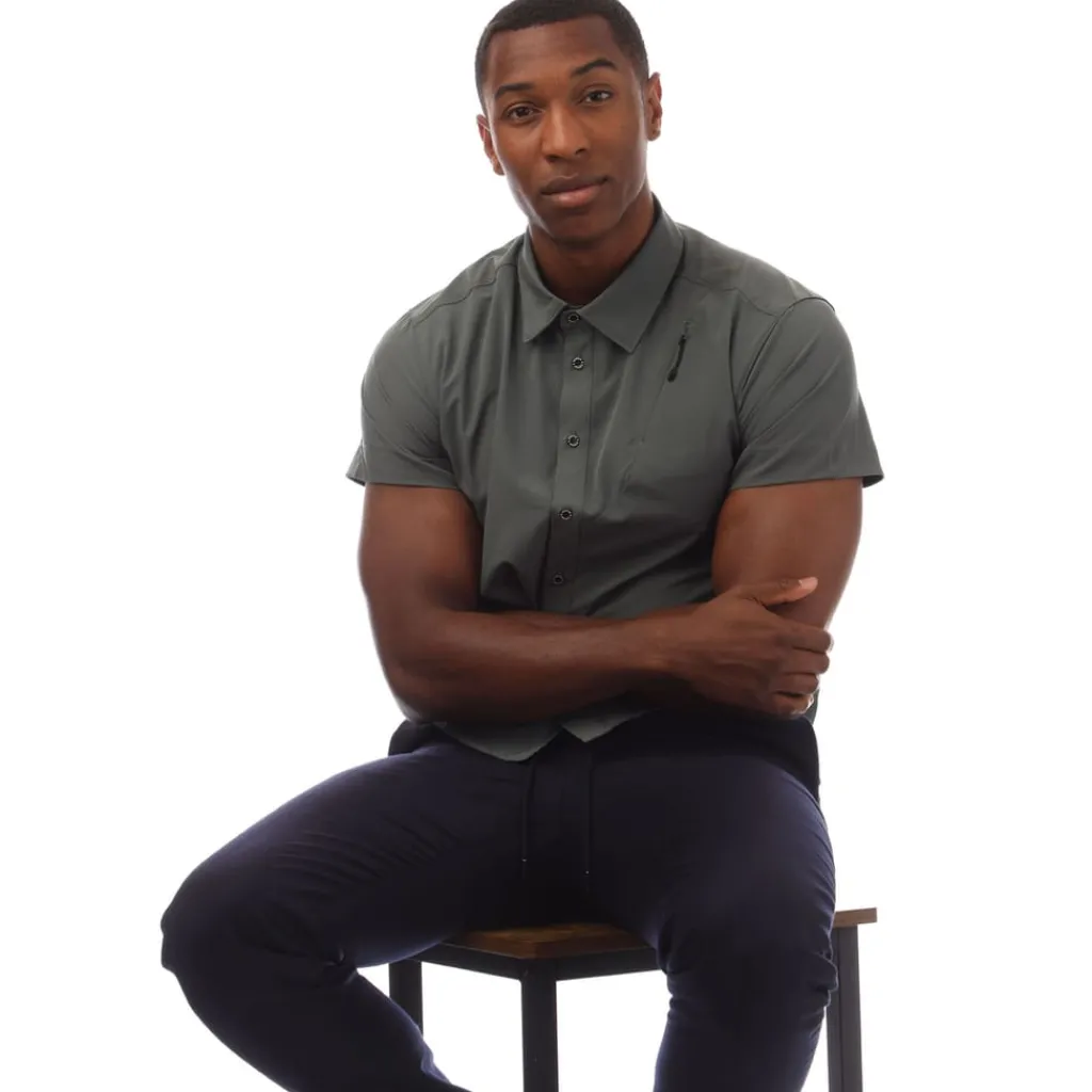 Shirts*Icepeak Brewster Short Sleeve Shirt in Green