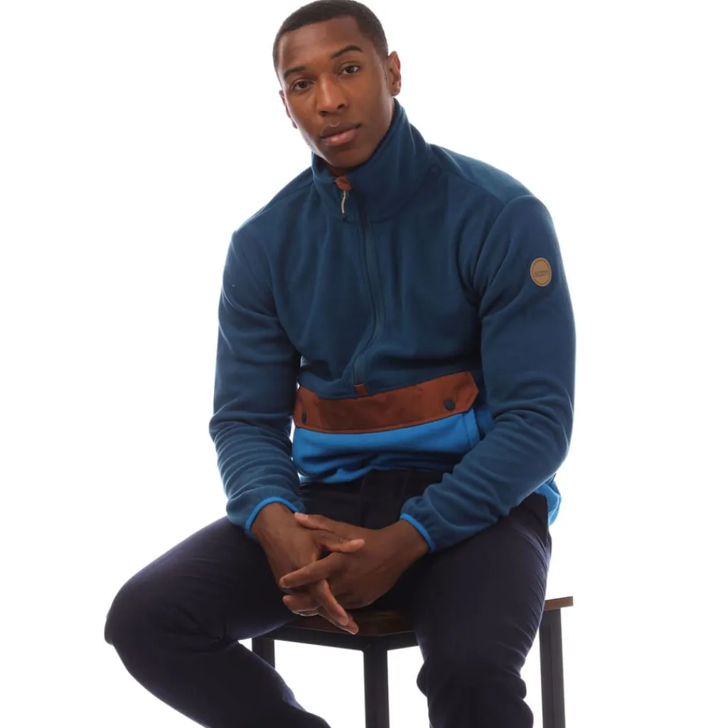 Sweatshirts*Icepeak Matthews 1/4 Zip Fleece in Blue
