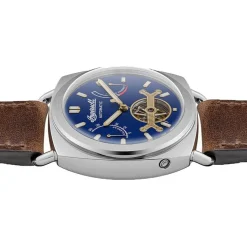 Jewellery-Watches*In The Style The Nashville Brown Blue Watch I13001 in Silver
