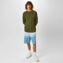 Knitwear*Jack Wills Acid Wash Cable Knit Jumper in Green