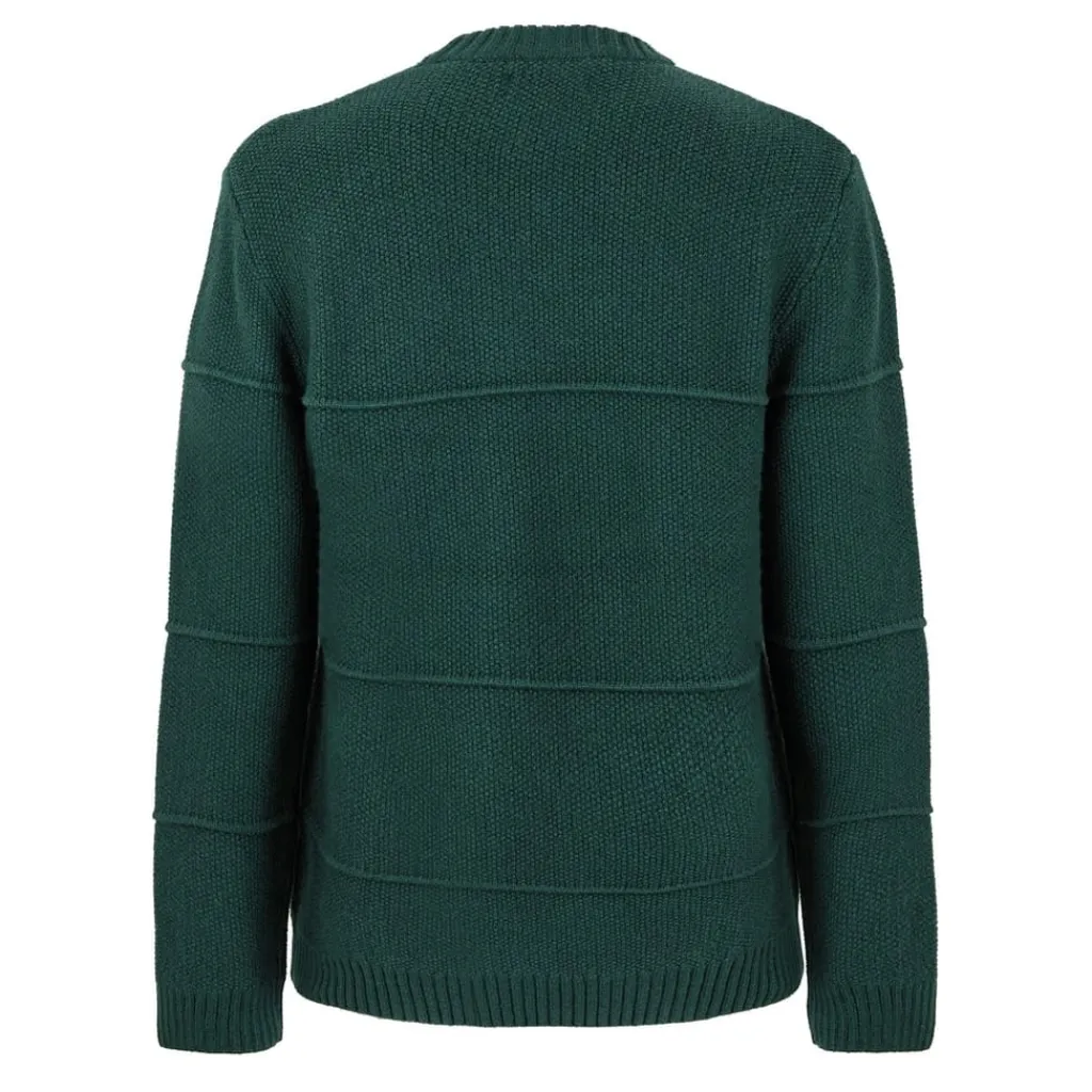 Knitwear*Jack Wills Boucle Knit Crew Sweater in Green
