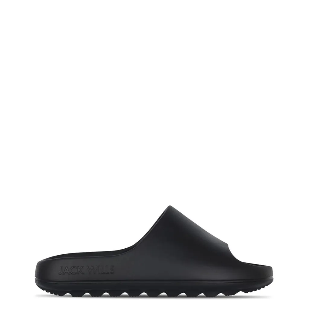 Beach Shoes*Jack Wills Chunky Sliders in Black