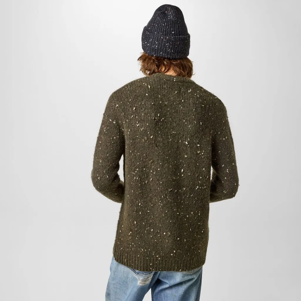 Knitwear*Jack Wills Chunky Twist Crew Sweater in Green