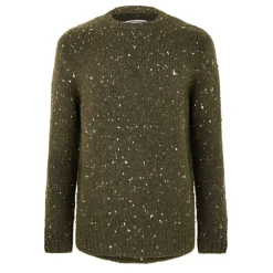 Knitwear*Jack Wills Chunky Twist Crew Sweater in Green