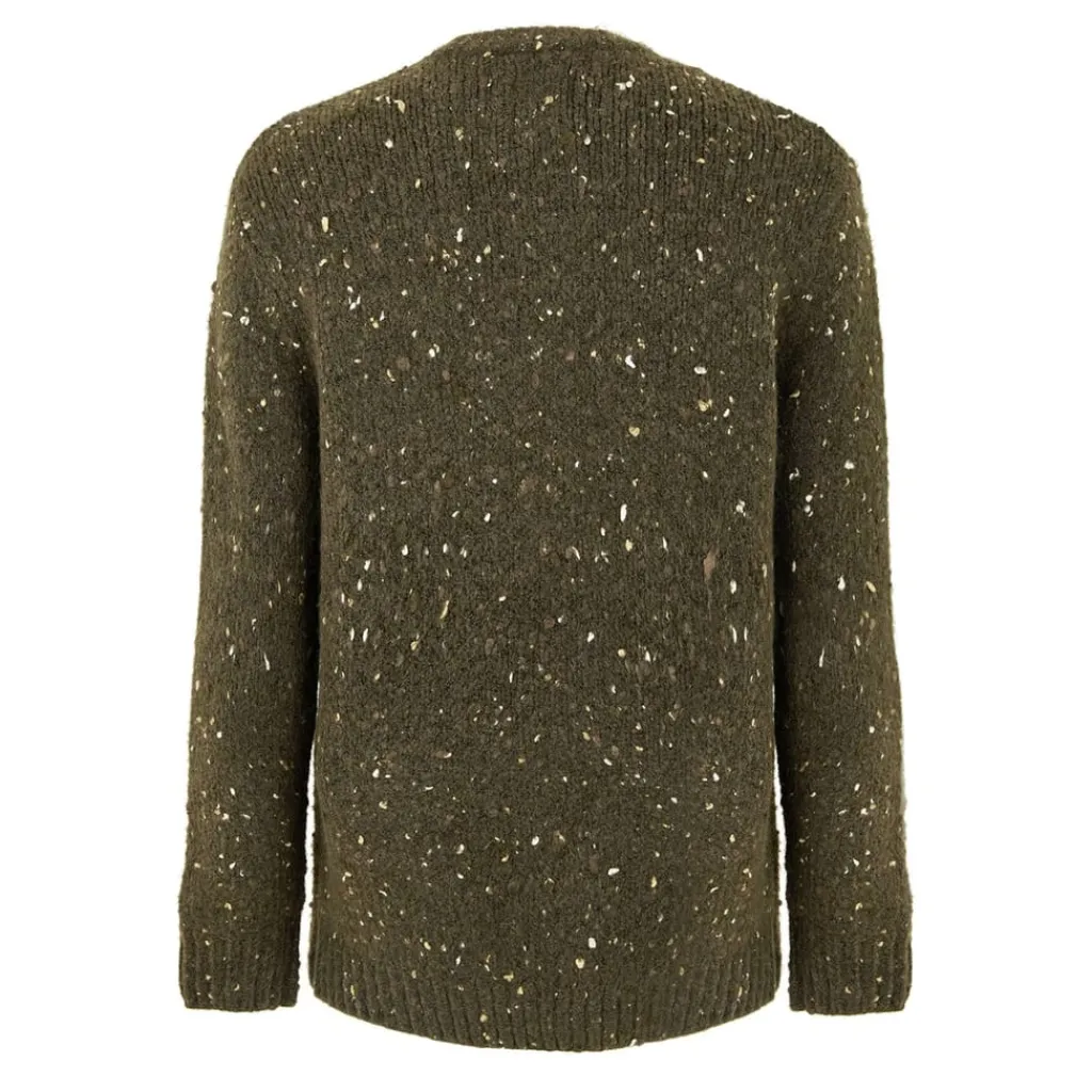 Knitwear*Jack Wills Chunky Twist Crew Sweater in Green