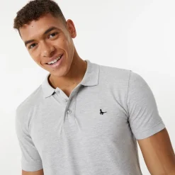 Polo Shirts*Jack Wills Eaton Stretch Polo in Grey