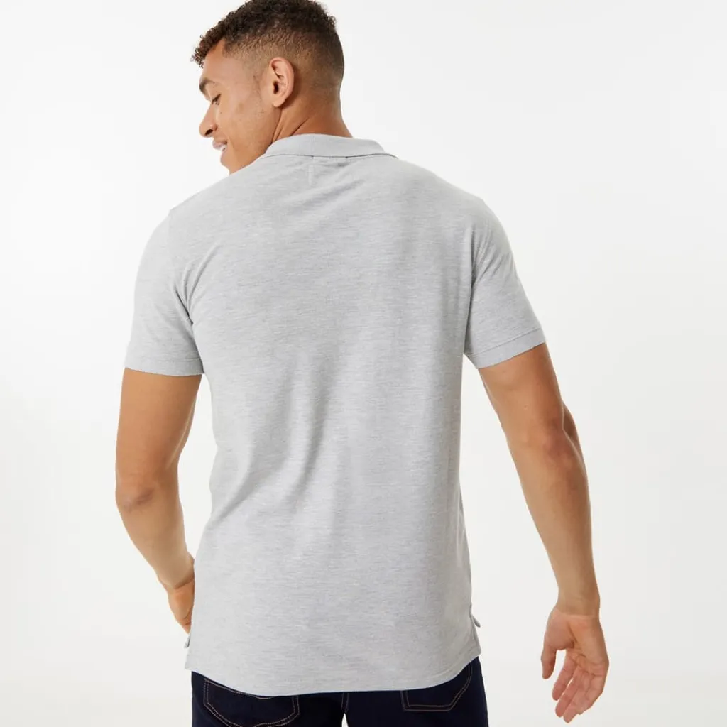 Polo Shirts*Jack Wills Eaton Stretch Polo in Grey