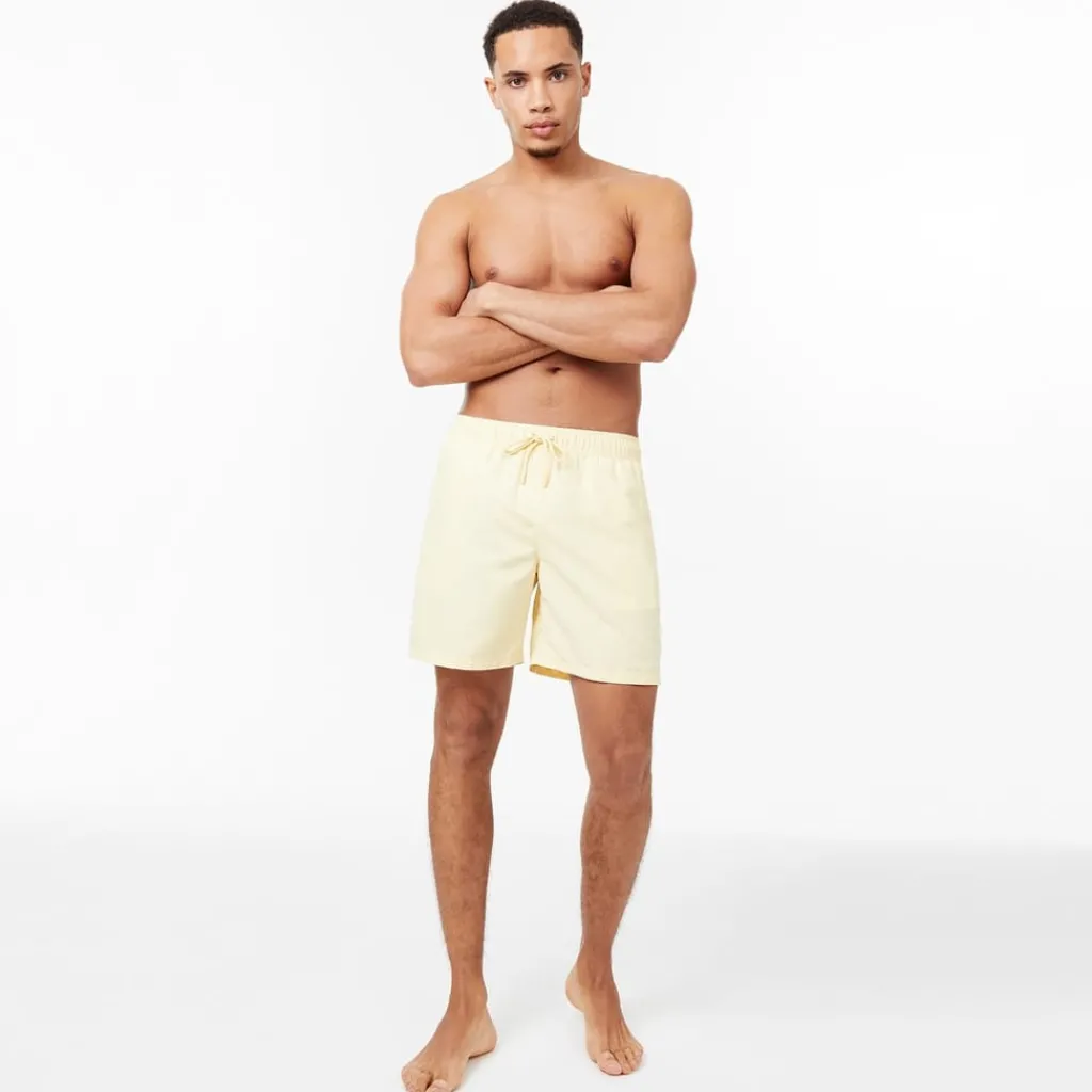 Shorts*Jack Wills Eco Friendly Mid Length Swim Shorts in Yellow