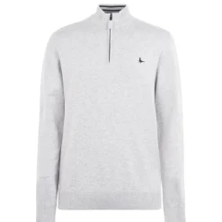 Knitwear*Jack Wills Funnel Neck Half Zip Jumper in Grey