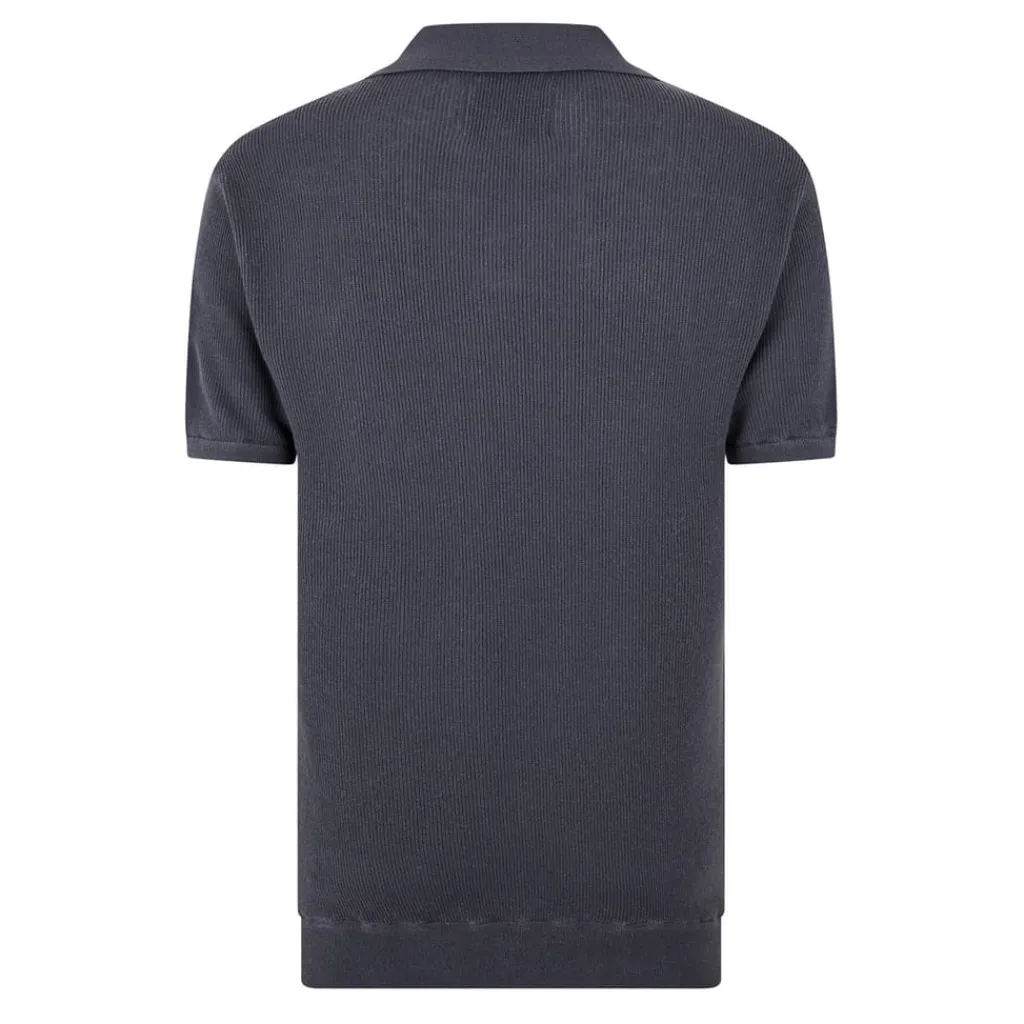 Polo Shirts*Jack Wills Knit Regular Fit Polo Shirt in Grey