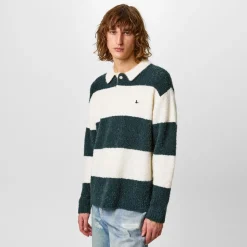 Knitwear*Jack Wills Knit Rugby Jumper in Green