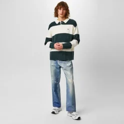 Knitwear*Jack Wills Knit Rugby Jumper in Green