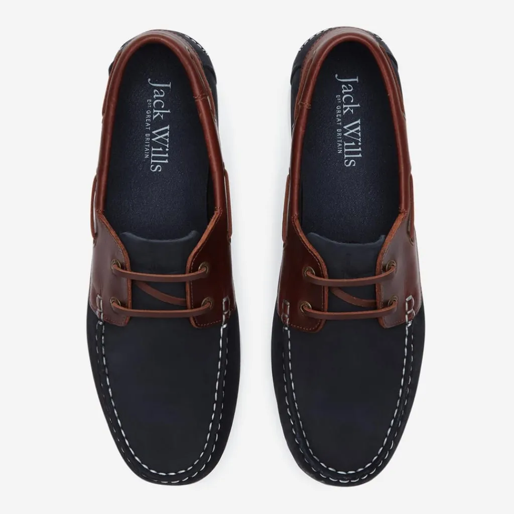 Shoes*Jack Wills Leather Boat Shoes in Brown