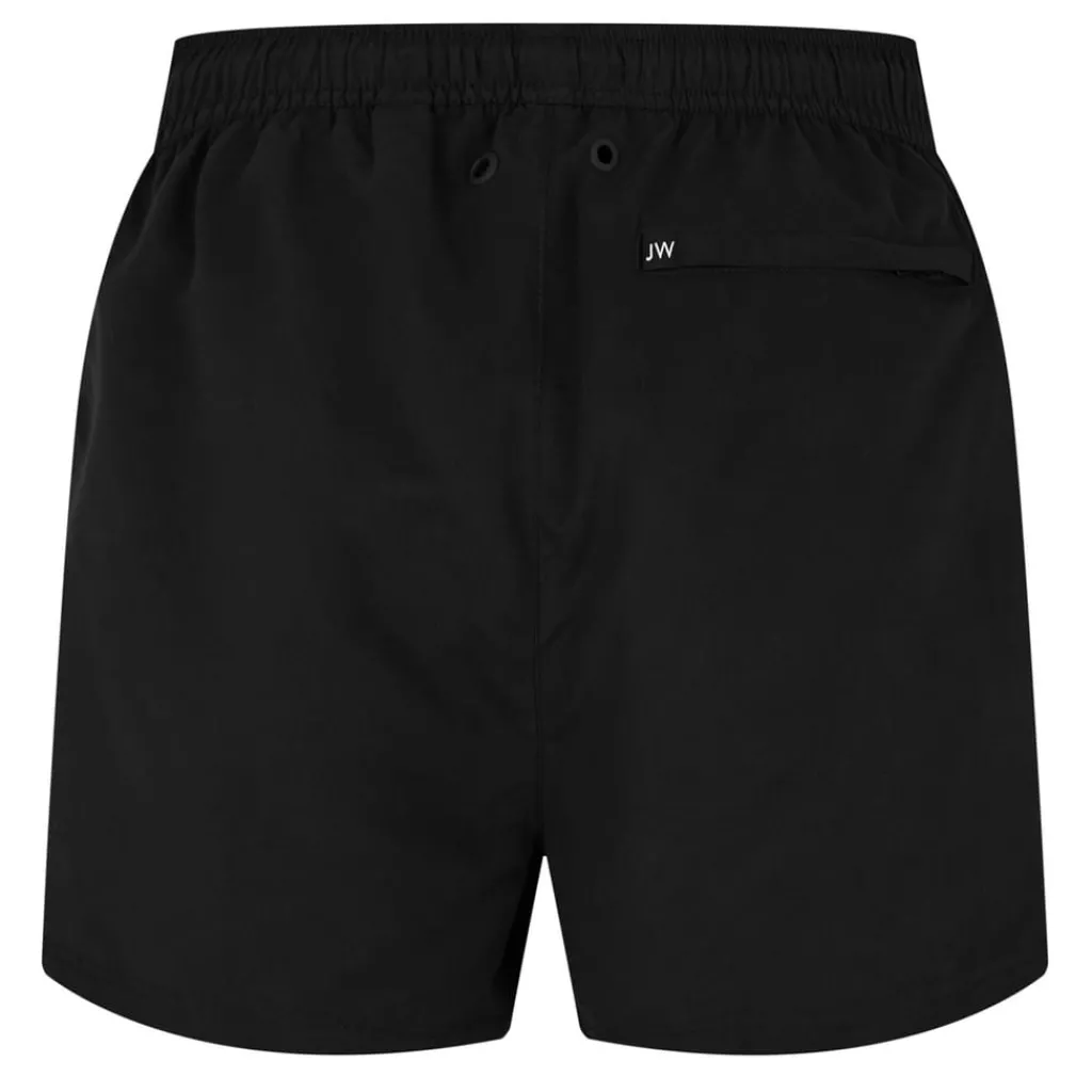 Shorts*Jack Wills Mens Logo Swim Shorts in Black