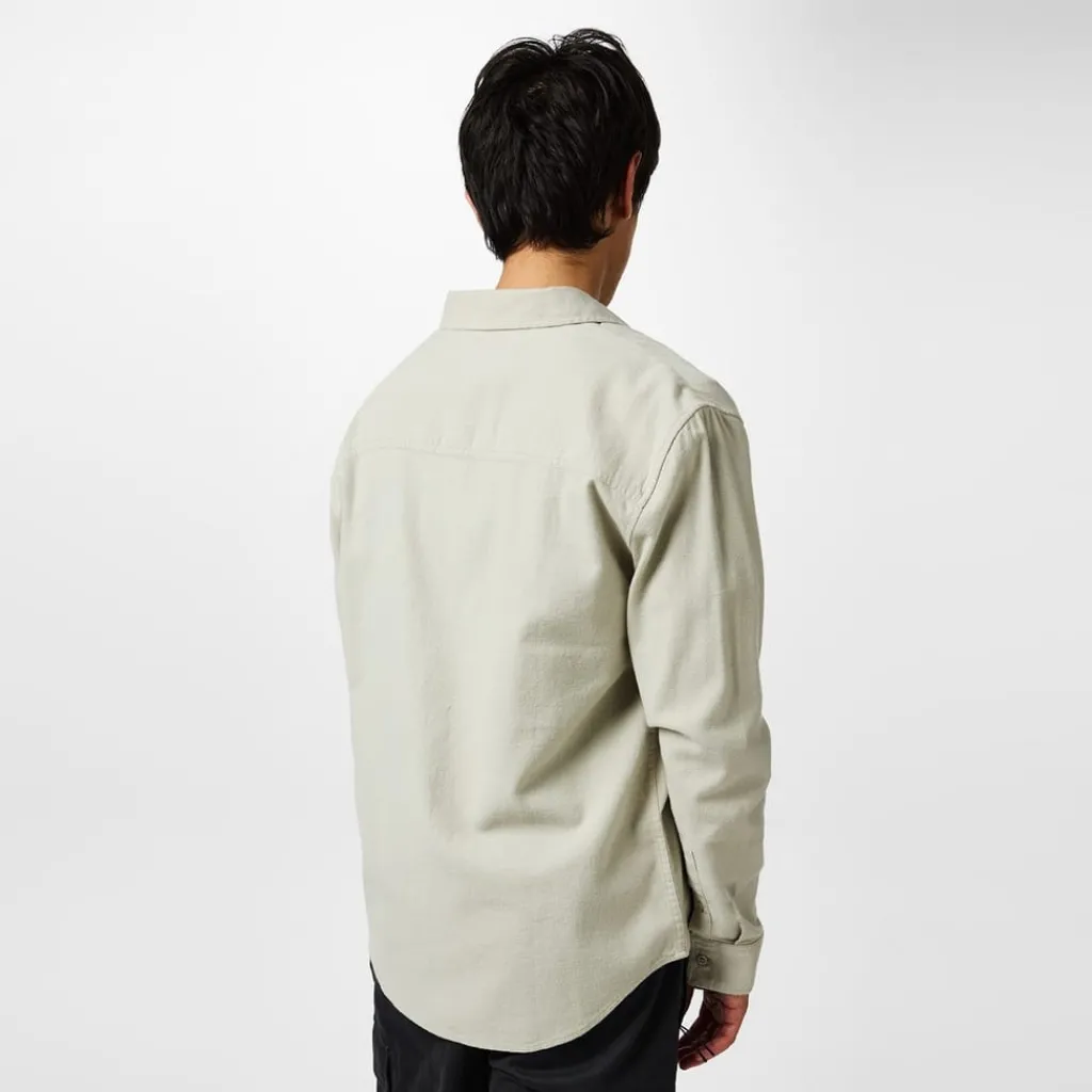 Shirts*Jack Wills Mens Plain Flannel Shirt in Beige