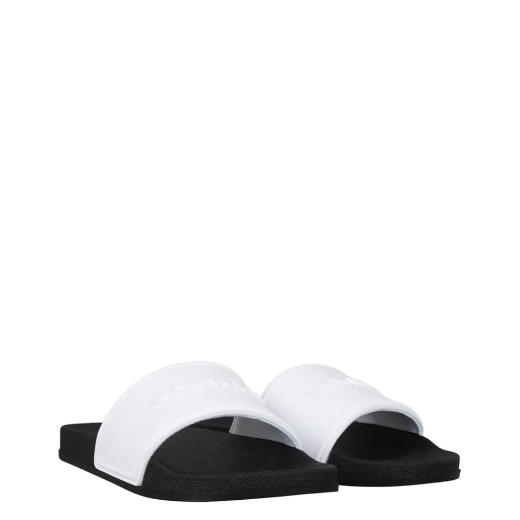 Beach Shoes*Jack Wills Minimal Logo Sliders in White
