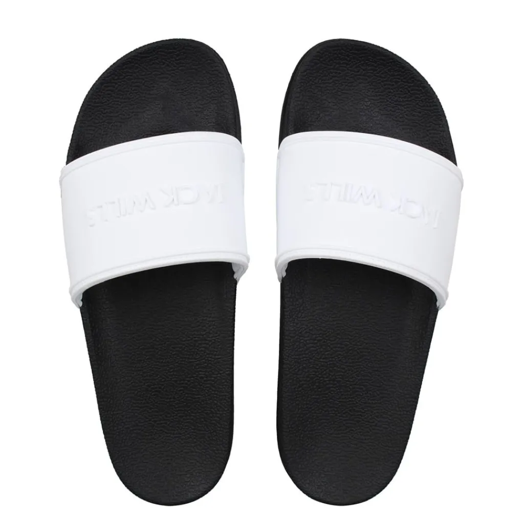 Beach Shoes*Jack Wills Minimal Logo Sliders in White
