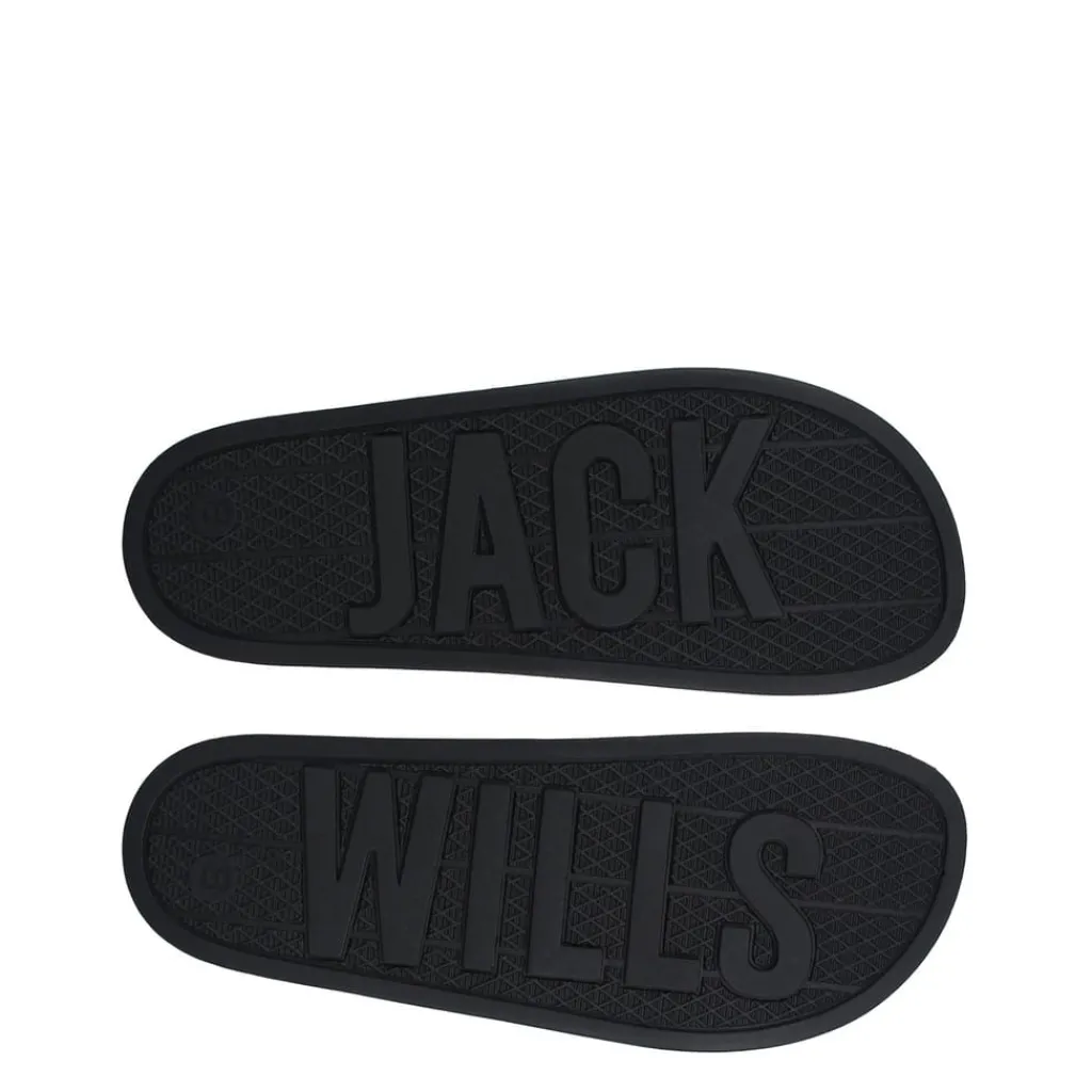 Beach Shoes*Jack Wills Minimal Logo Sliders in White