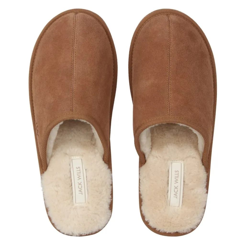 Slippers*Jack Wills Mule Slippers in Brown