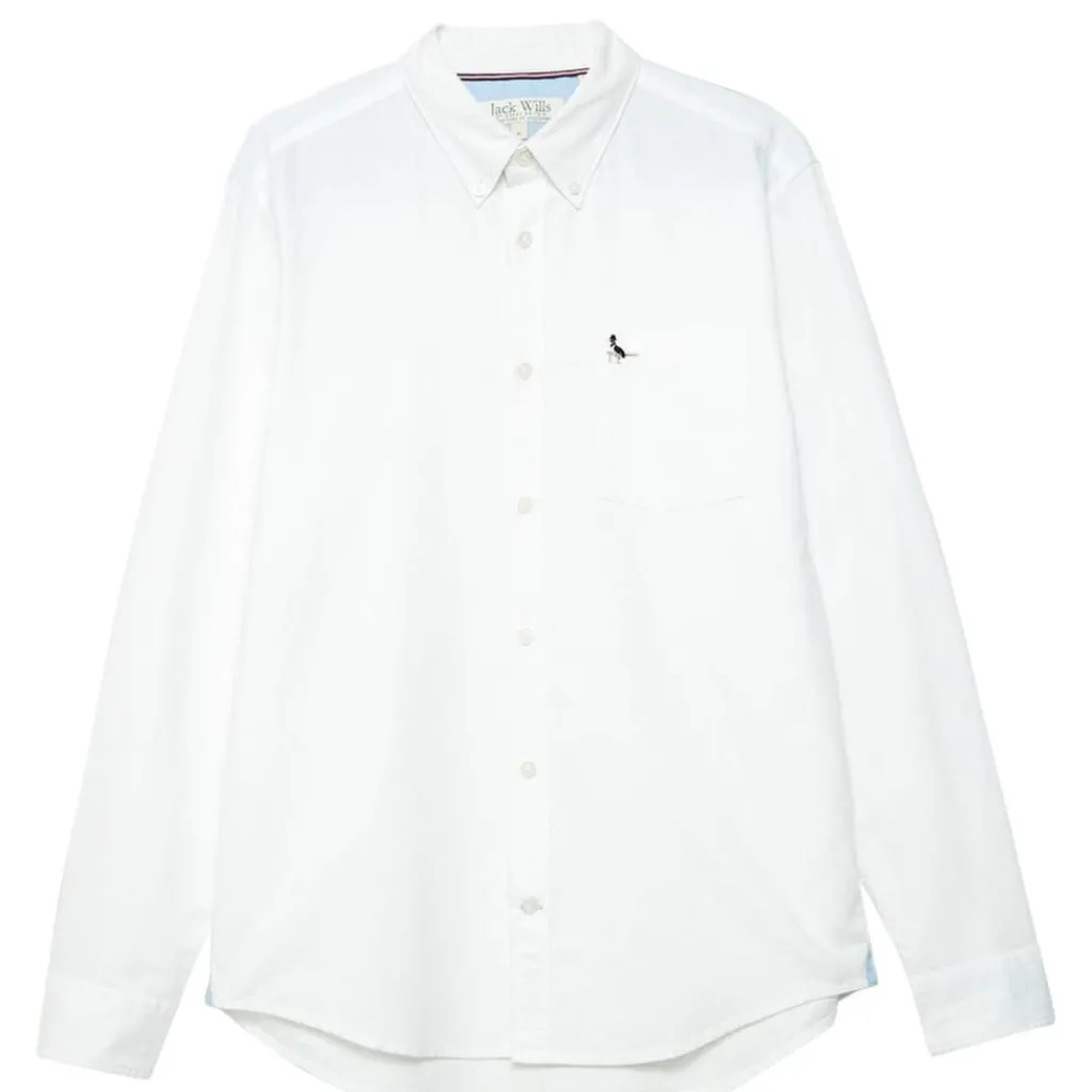Shirts*Jack Wills Plain Oxford Shirt in White