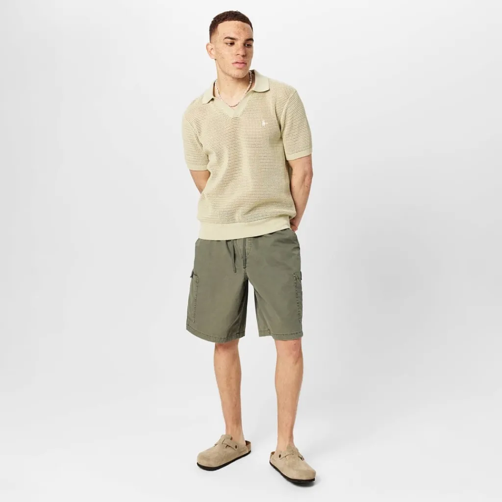 Polo Shirts*Jack Wills Regular Fit Knit Polo Shirt in Green