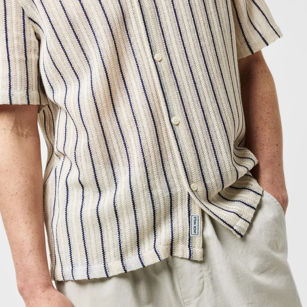 Shirts*Jack Wills Regular Fit Short Sleeve Shirt in White