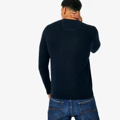 Knitwear*Jack Wills Seabourne Crew Neck Logo Jumper in Blue