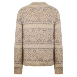 Knitwear*Jack Wills Tonal Jacquard Crew Sweater in Beige