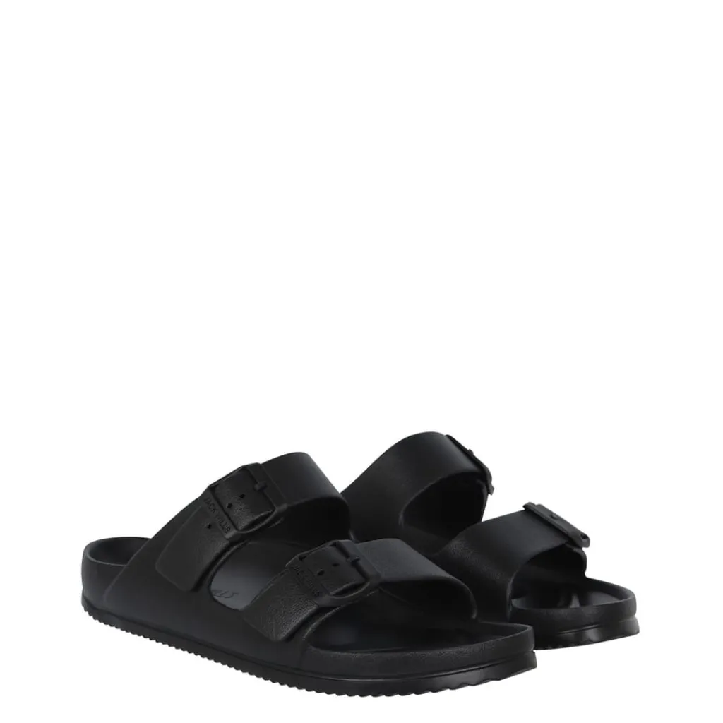 Beach Shoes*Jack Wills Two Strap Sandals in Black