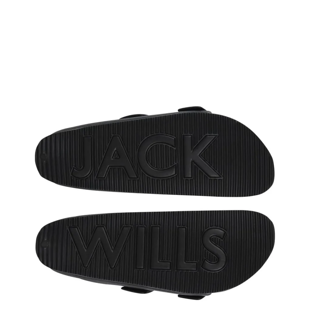 Beach Shoes*Jack Wills Two Strap Sandals in Black