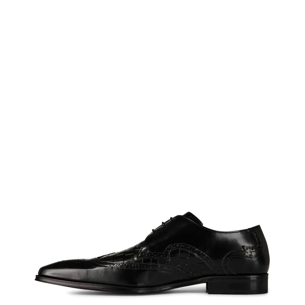 Shoes*Jeffery West Scarface Leather Oxford Shoes in Black