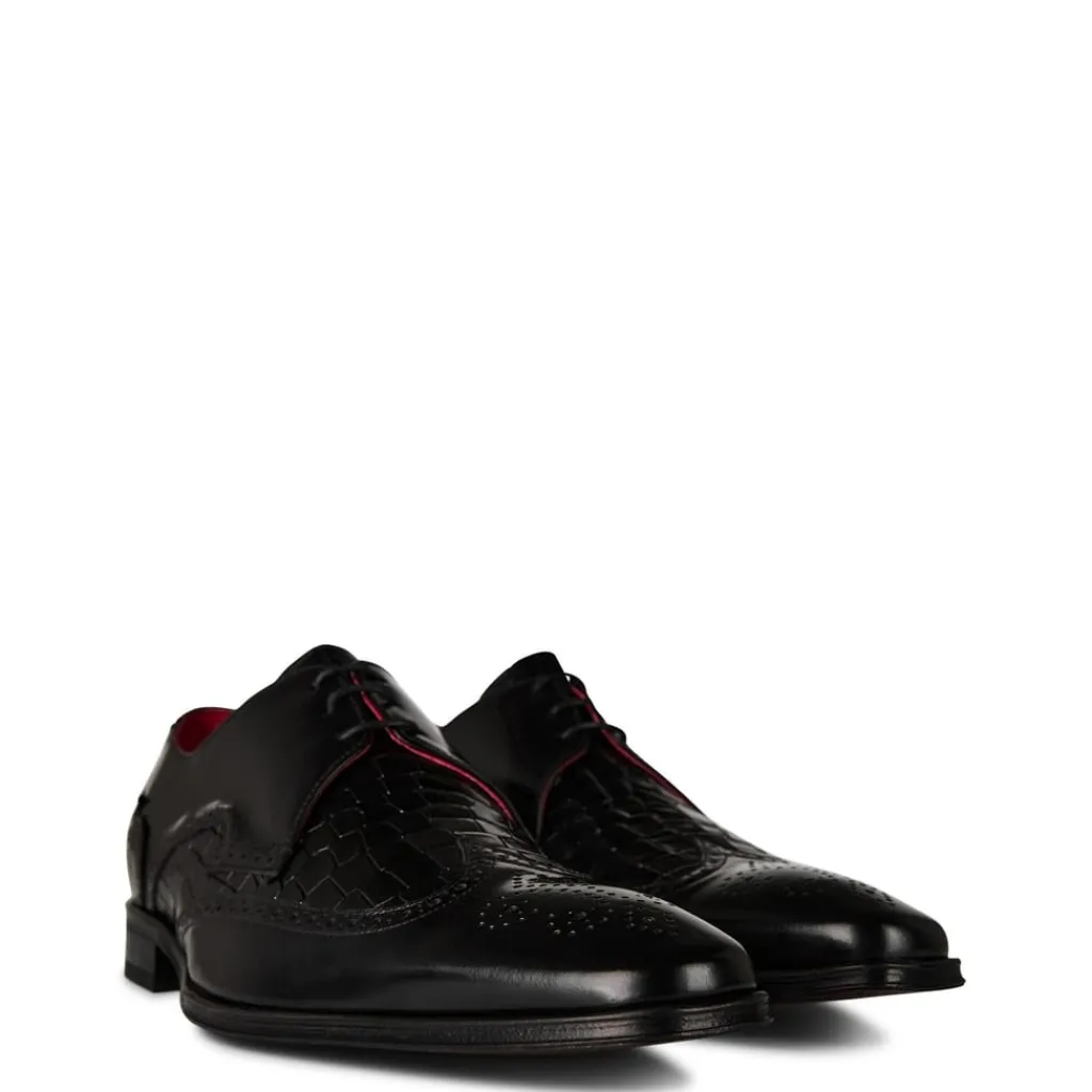 Shoes*Jeffery West Scarface Leather Oxford Shoes in Black