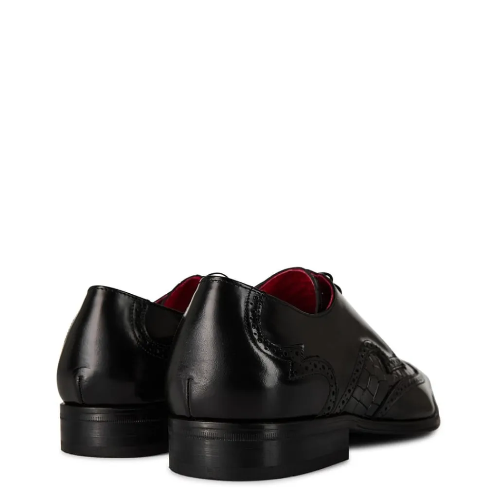 Shoes*Jeffery West Scarface Leather Oxford Shoes in Black