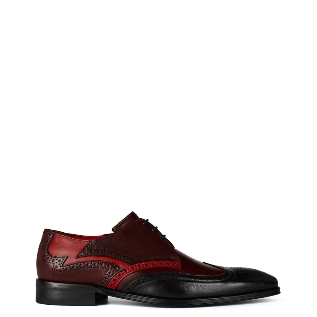 Shoes*Jeffery West Scarface Three Tone Leather Brogues in Black