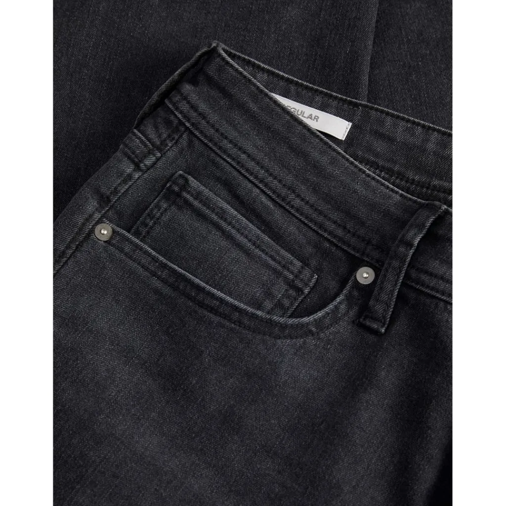 Jeans*JJ Rebel Tapered Fit Five Pocket Jeans in Black
