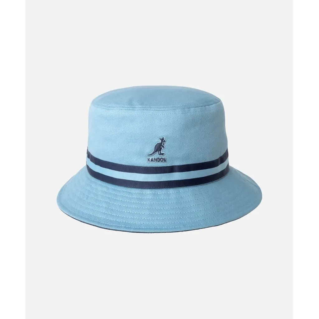 Caps-Hats*Kangol Stripe Bucket Hat in Blue
