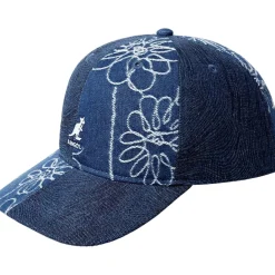 Caps-Hats*Kangol Womens Denim Mashup Cap in Blue