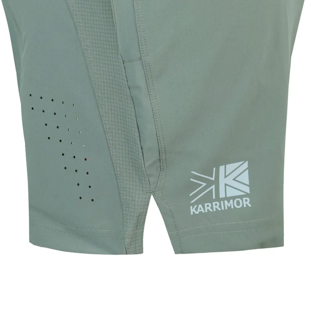 Fitness And Gym Shorts*Karrimor Logo Athletic Shorts in Green