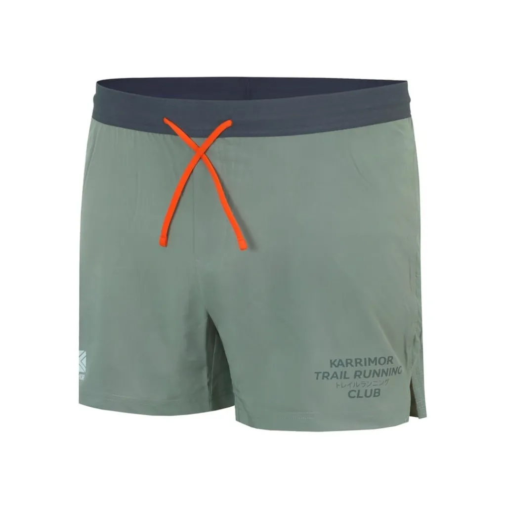 Fitness And Gym Shorts*Karrimor Logo Athletic Shorts in Green