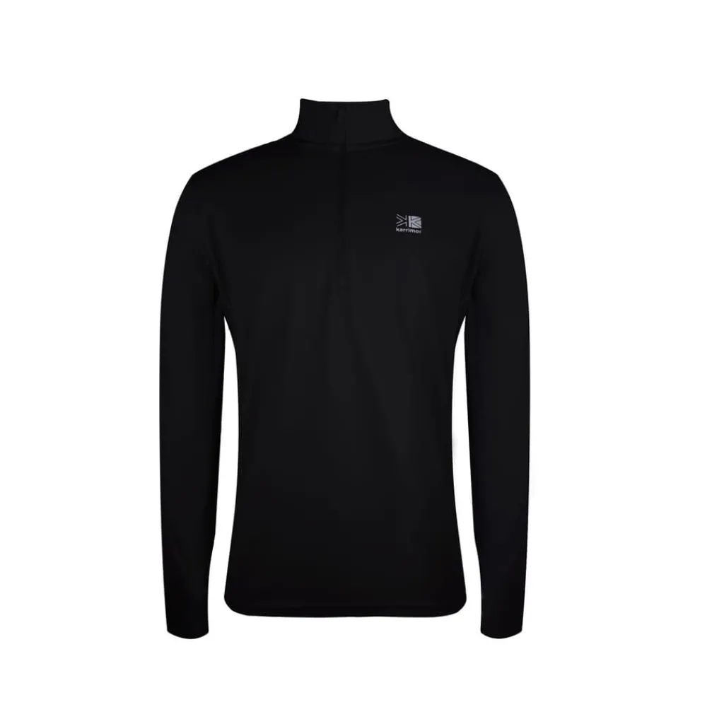 Fitness And Gym Tops|Fitness And Gymwear*Karrimor Mens Long Sleeve Zip Top in Black