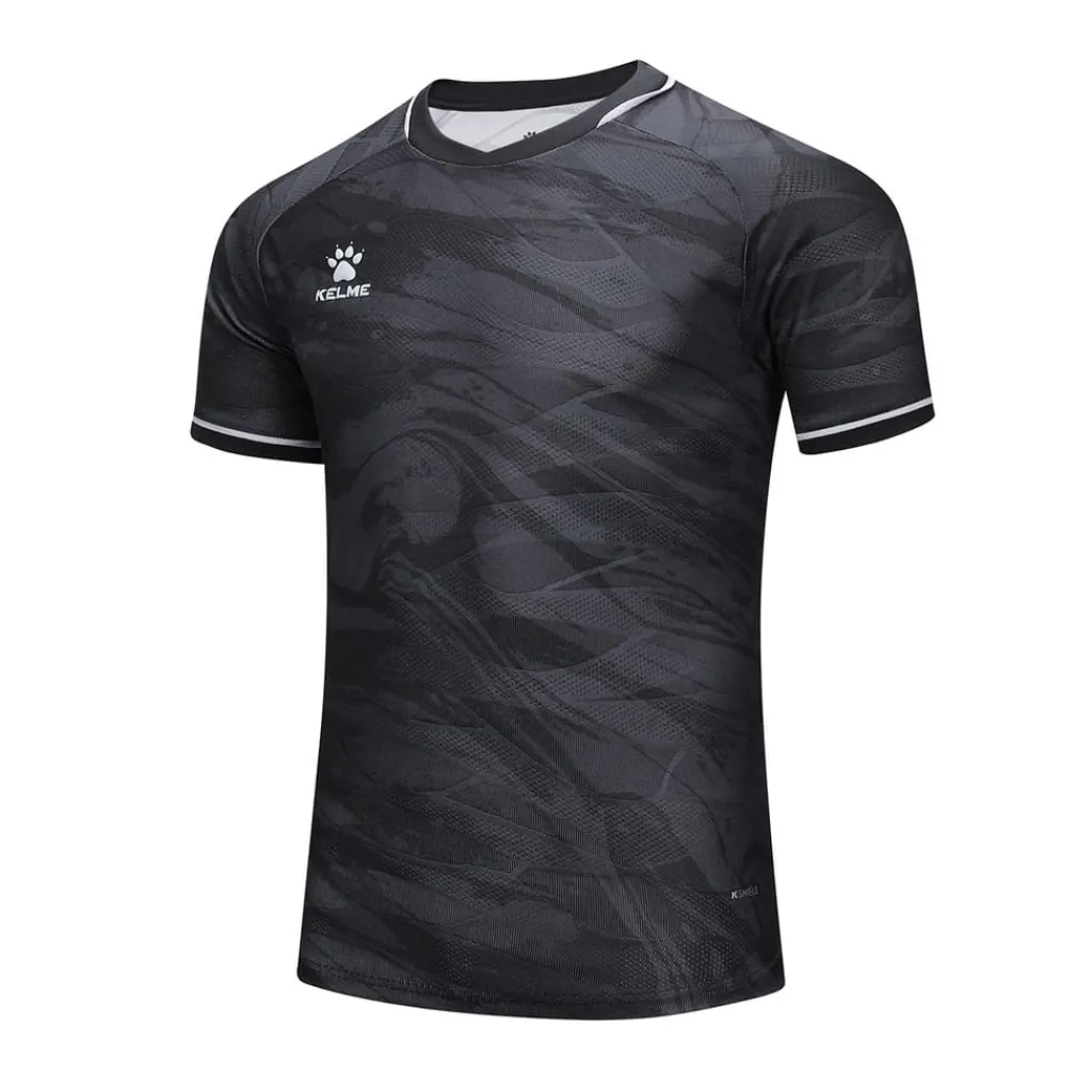 Football And Rugby Clothing*Kelme Ss Ftbll T in Black