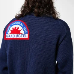 Knitwear*Kenzo Hand Embroidered Sweater in Blue